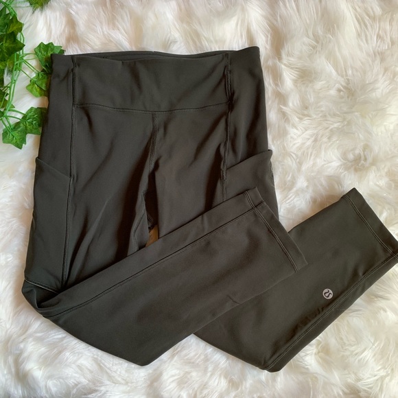 Lululemon Dark Green Leggings - Picture 1 of 8